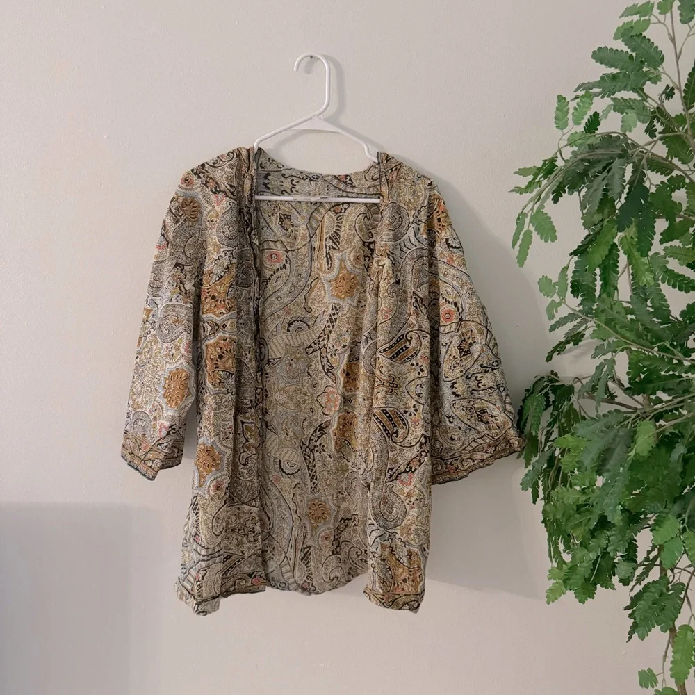 Cleobella Evereve Kaleidoscope Wrap Kimono Top - Picture 3 of 6